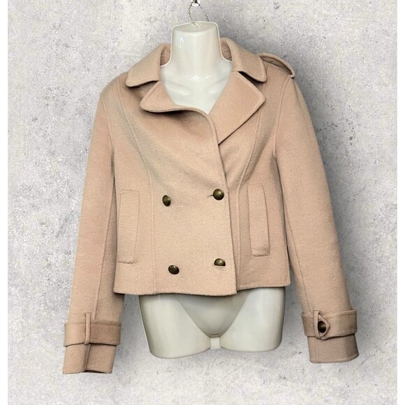 Belle & Bloom Women's Small Better Off Military Peacoat Short Double Breasted - Picture 4 of 8